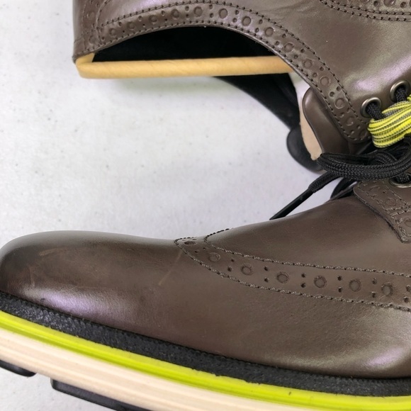 Cole Haan Original Grand Lux Wingtip Oxford Leather Shoes - Picture 5 of 13